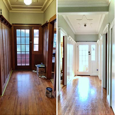 Te Auripo - Painted & Sanded Hallway
