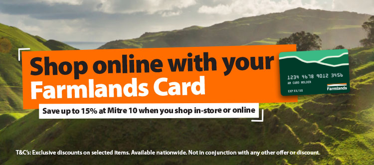 Shop online with your Farmlands Card and save up to 15%