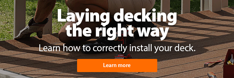 Laying decking the right way. Learn how to correctly install your deck.