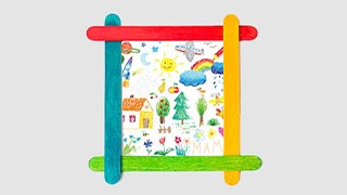 Popsicle Stick Photo Holder