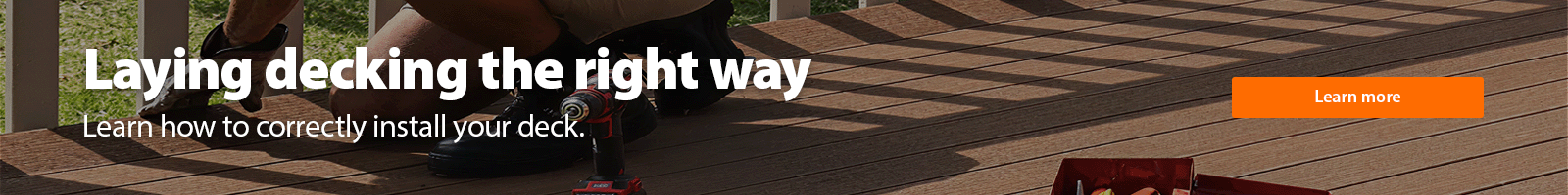 Laying decking the right way. Learn how to correctly install your deck.