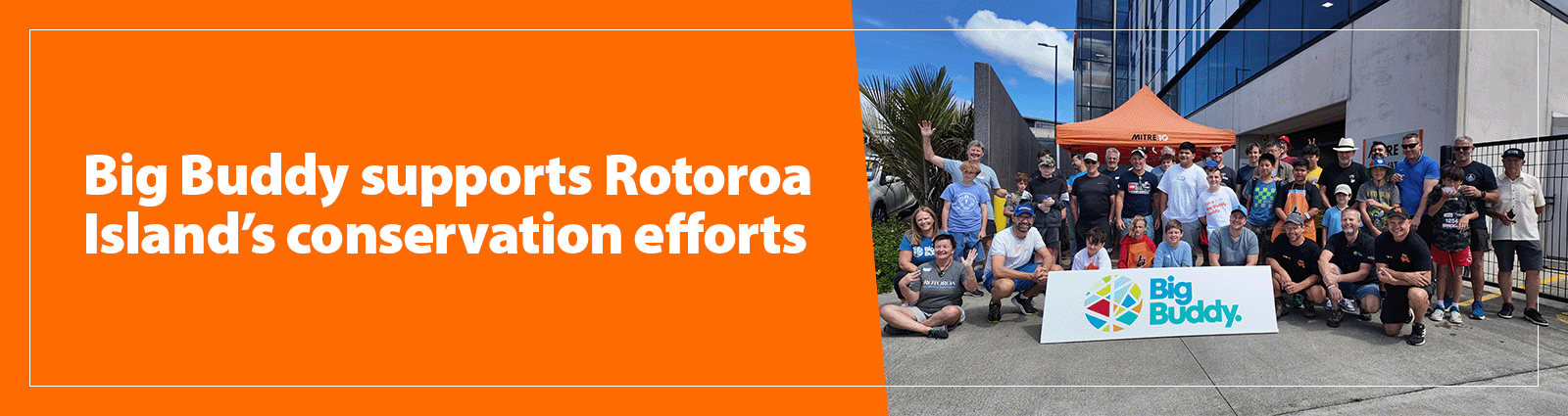 Big Buddy supports Rotoroa Island's conservation efforts