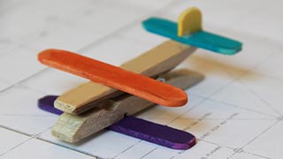 Wooden Peg Plane Wooden Peg Plane