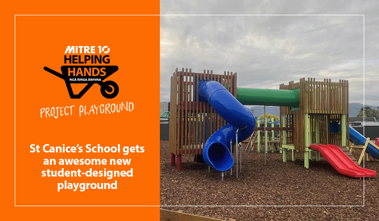 St Canice’s School gets an awesome new student-designed playground.