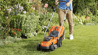 A Black+Decker Lawnmower A Black+Decker Lawnmower