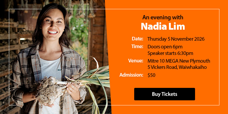 Book Tickets - An Evening with Nadia Lim at Mitre 10 MEGA New Plymouth