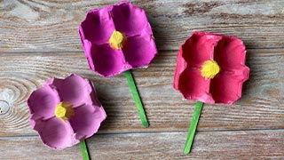 Egg Carton Flowers Egg Carton Flowers