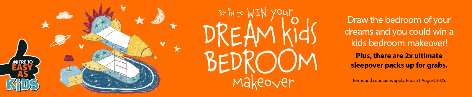 Be in to WIN your dream kids bedroom makeover