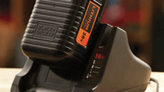 A Black+Decker battery & charger A Black+Decker battery & charger
