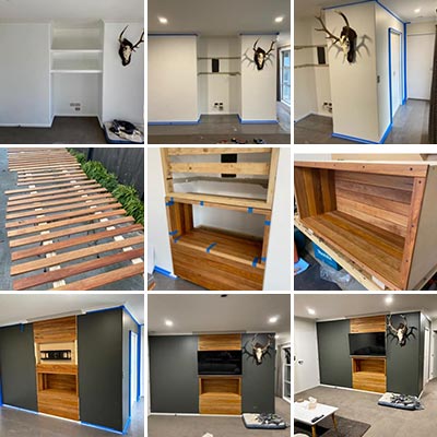 Andrew - Rimu Feature Wall