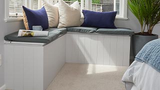 How to make a bay window bench seat