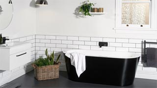 Create a stylish two-tone bathroom