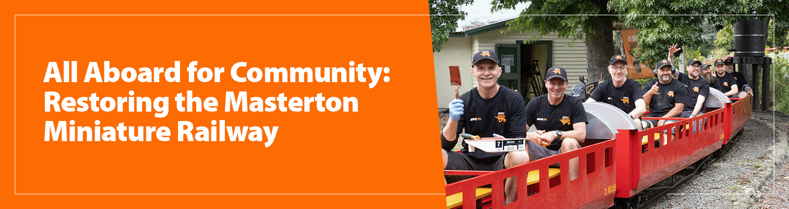 The miniature train has been a Masterton staple for over 50 years, bringing joy to locals and tourists alike. The team at Mitre 10 MEGA Masterton led the charge on some much-needed upgrades to get them back on track