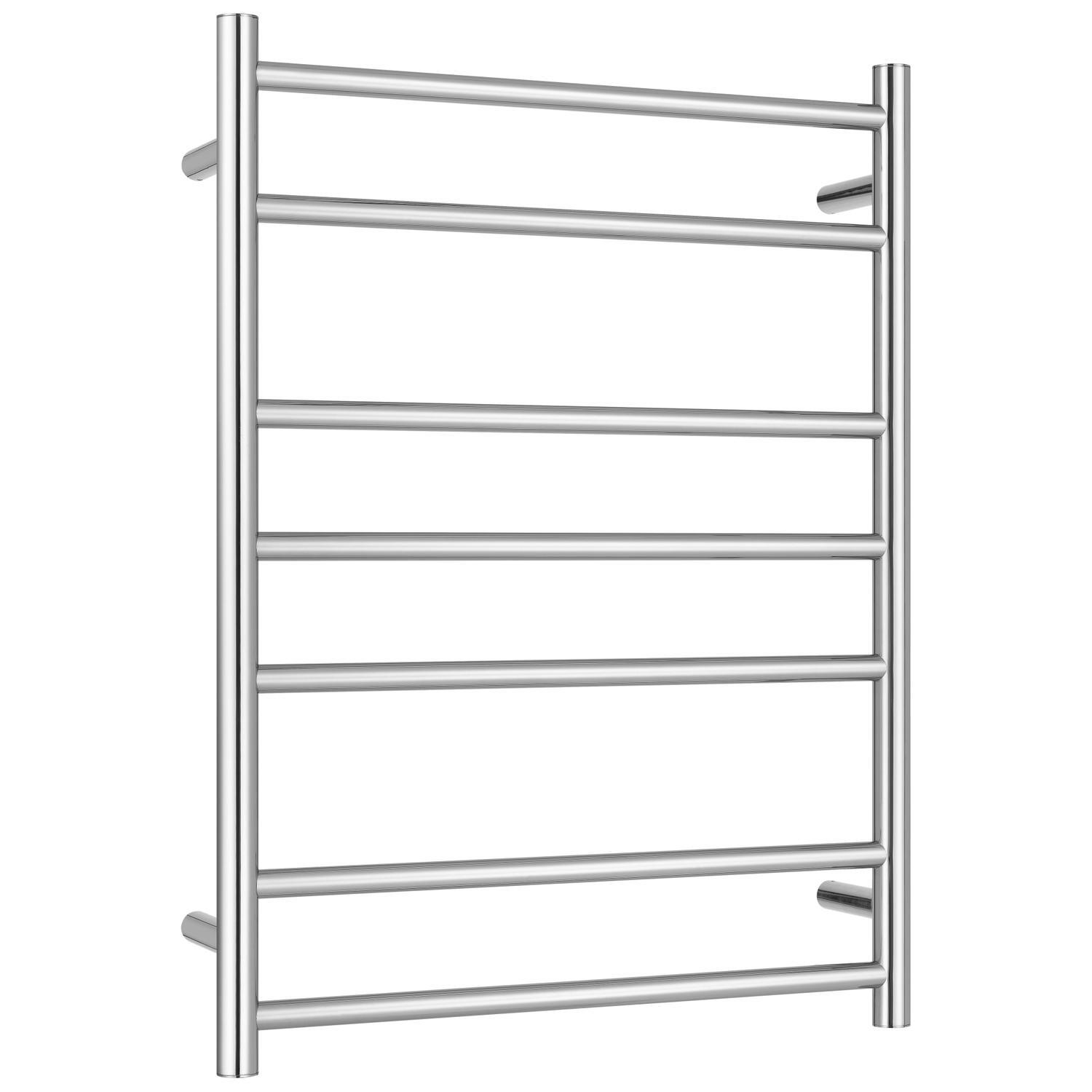 7 Bar Round Heated Towel Rail  Polish