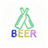 Cocktails Neon Wall Light 360 x 310 x 10mm / 5V White