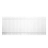 Aluminium Batten Fence Panel W:2400mm, H:1000mm, D:65mm White