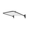 Folding Frame Clothesline 11m Black