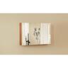 LED MIirror Cabinet H : 600mm W: 900mm D: 160mm Oak
