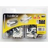 Universal Anchors With Drill And Driver Bit 4mm Screw Grey