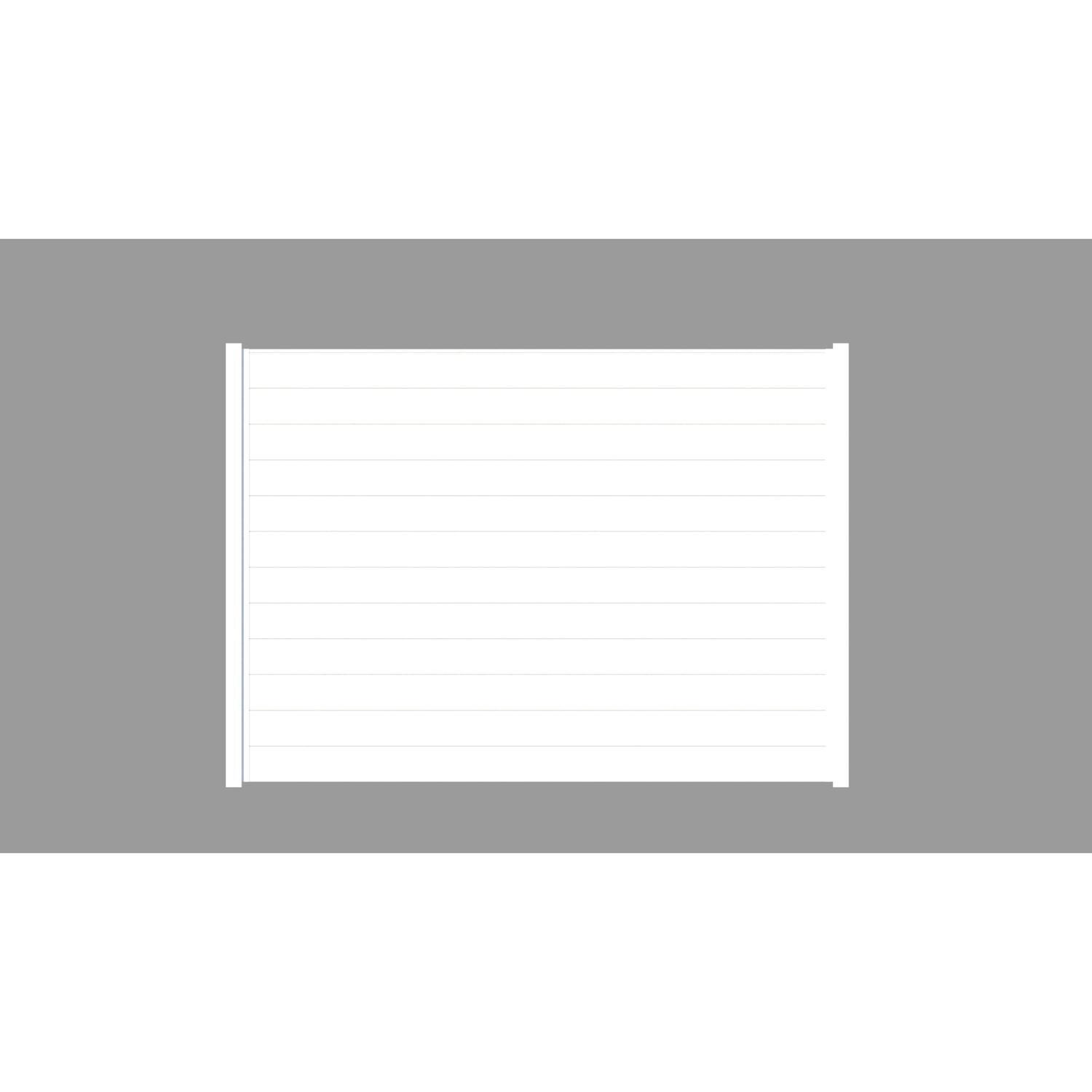 VistaWall HORIZONTAL Slat Panel H:1800mm W:2400mm Frost