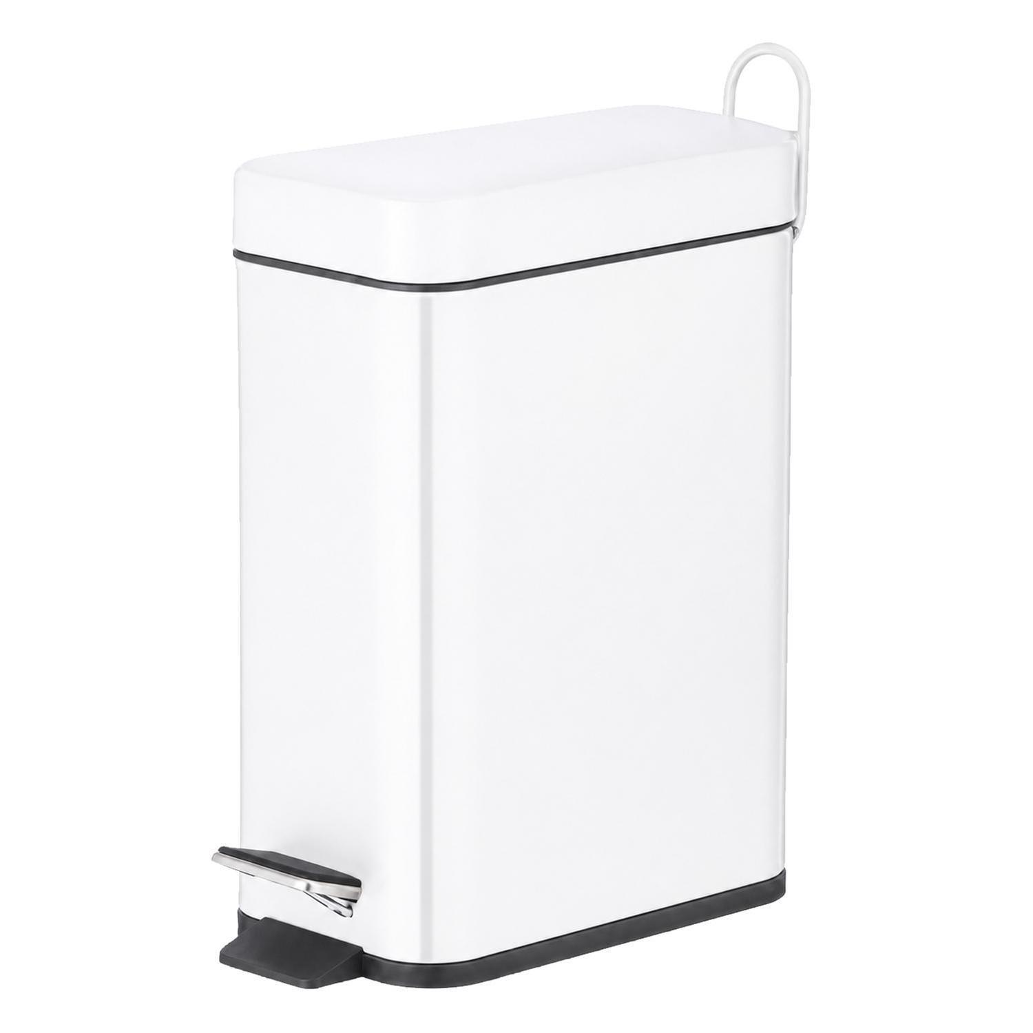 Pedal Bin 5 litre Rectangle White