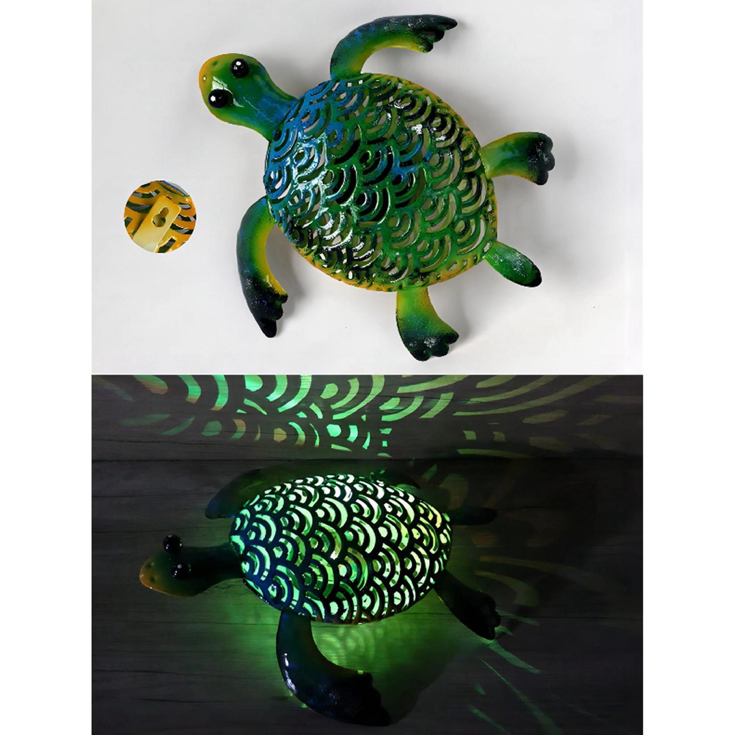 Tully The Turtle Solar Metal Light