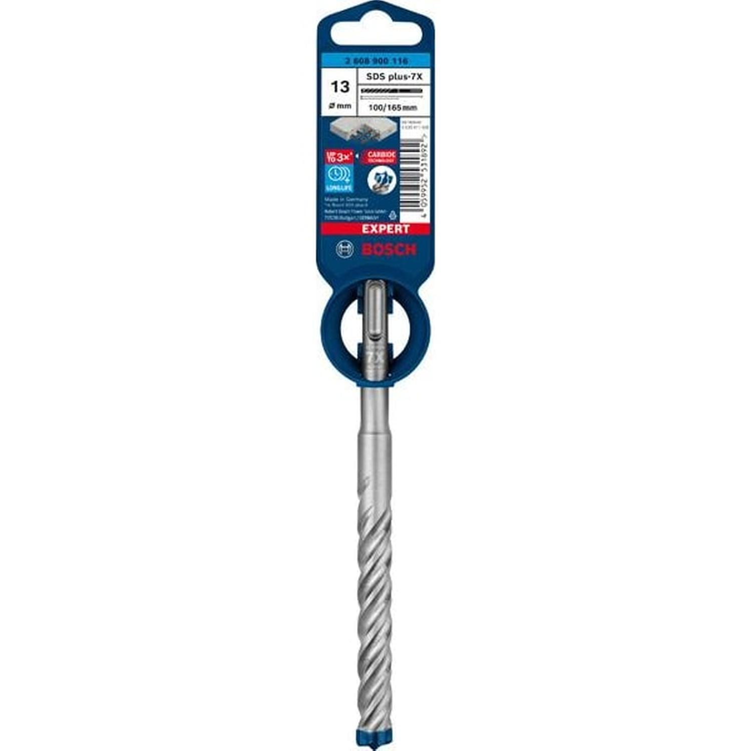 SDS Plus-7x Hammer Drill Bit 13 x 100 x 165mm