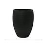 Sandy Tappered Cylinder Pot L Black