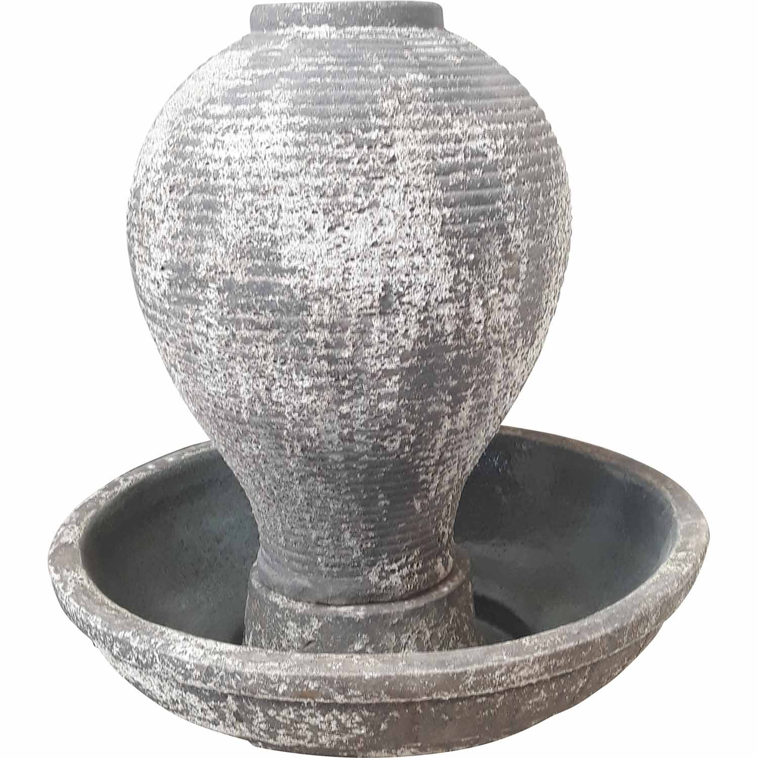 Oval Jar & Bowl Old Stone Water Feature