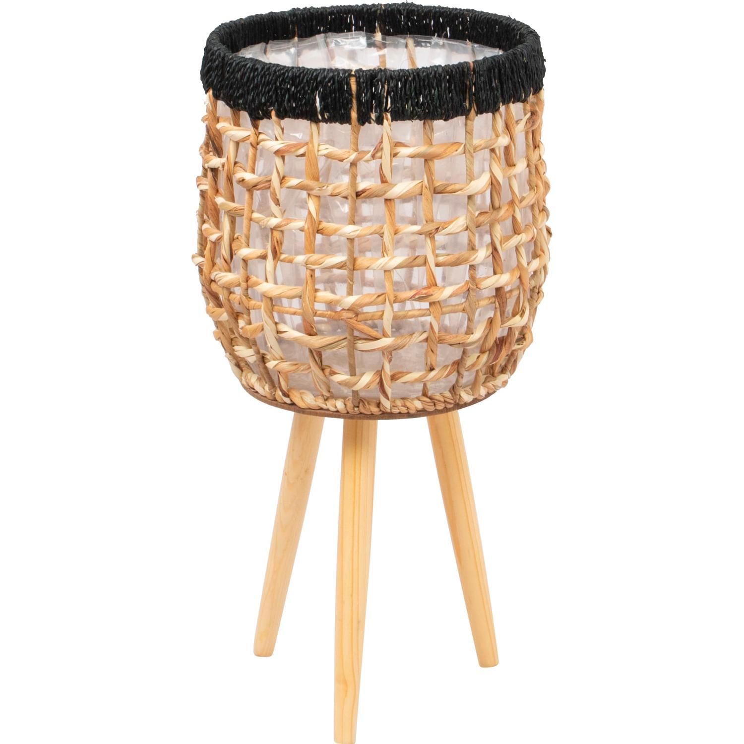 Woven Indoor Pot On Stand