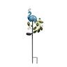 Metal Solar Peacock on Stake