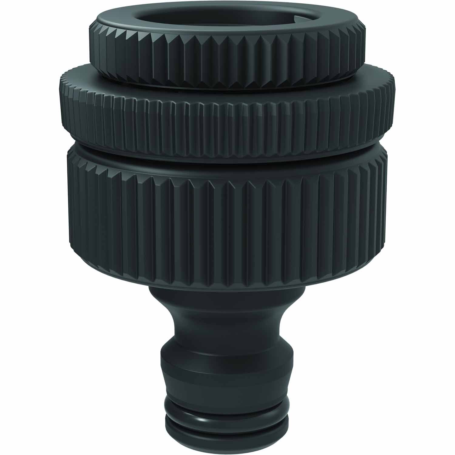 G.F | Threaded Tap Connector 19mm Black | Mitre10