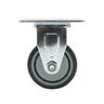 Rubber Fixed Castor  50mm Grey
