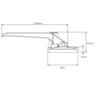 Window Handle Locking Wedgeless Left-Hand Face Fix 107mm Black