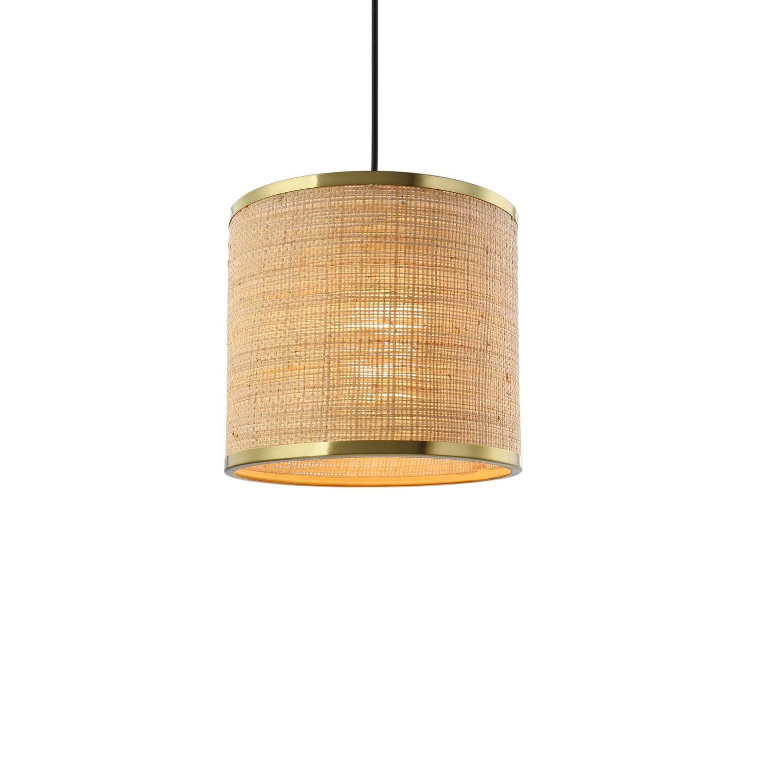 Santiago Raffia Batten Lamp Shade Fix