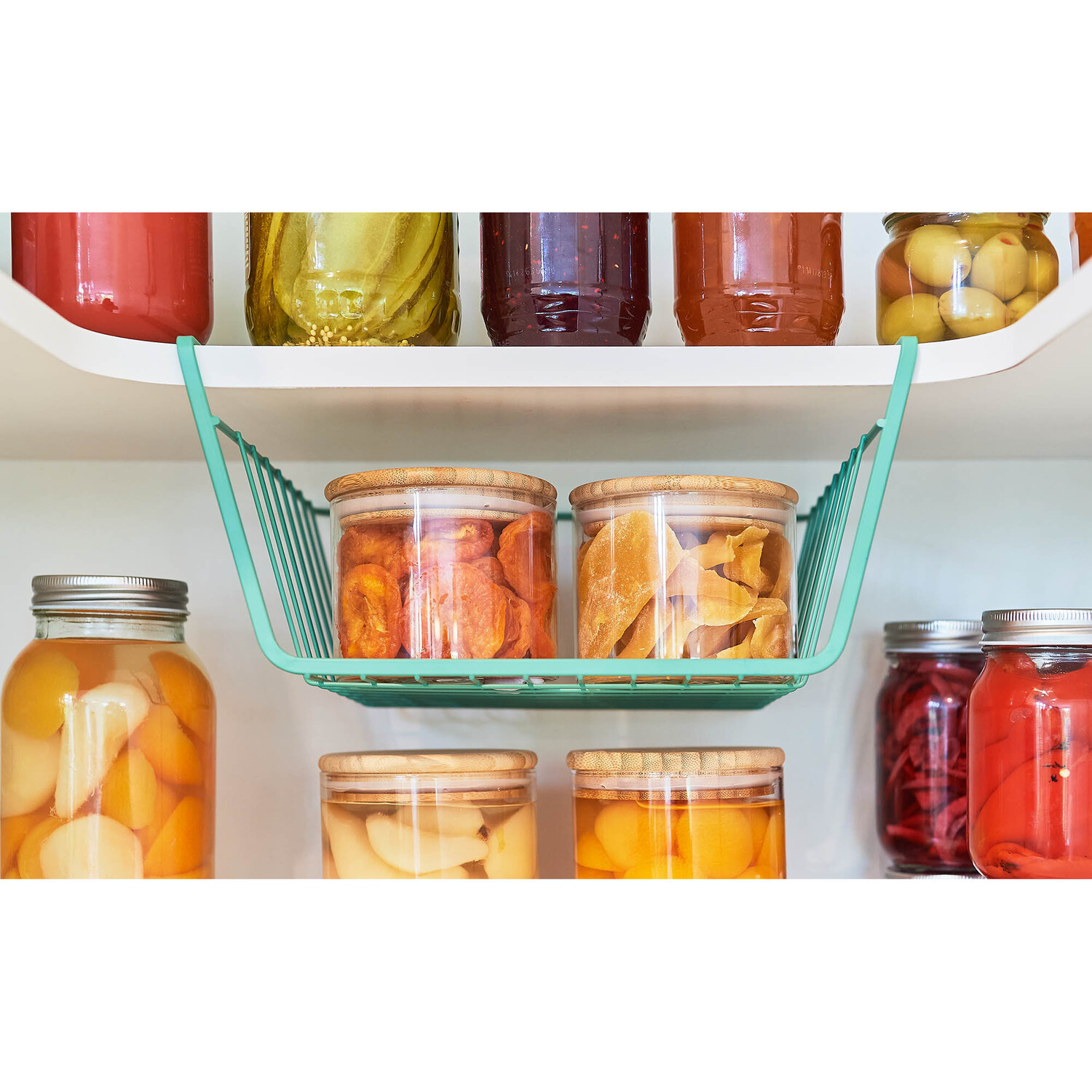 Basket Under Shelf Green
