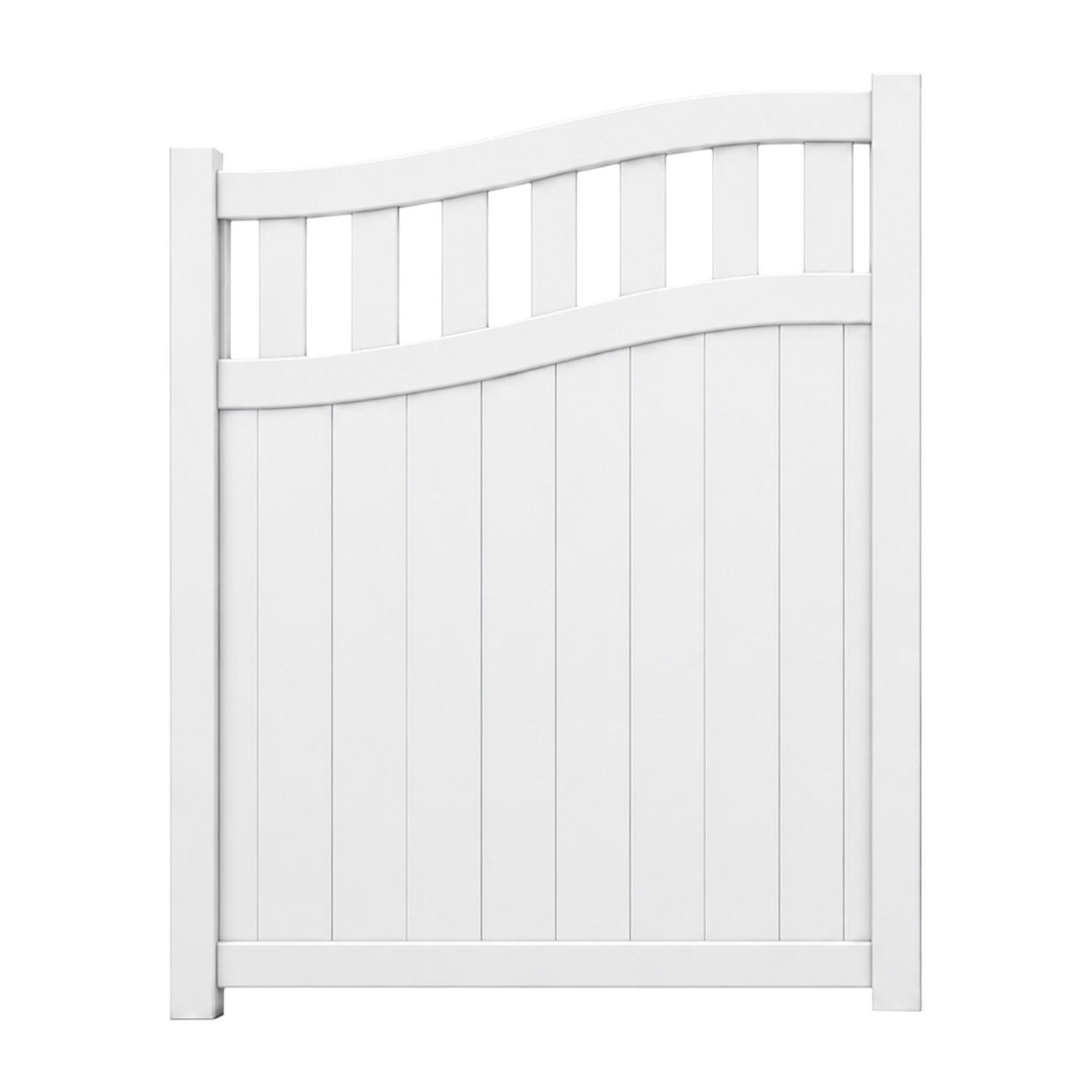 Valla Series Arch Driveway Gate H:1800mm x W:1500mm White