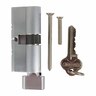 Replacement Euro-Cylinder & Turn L: 70mm Satin Chrome Finish