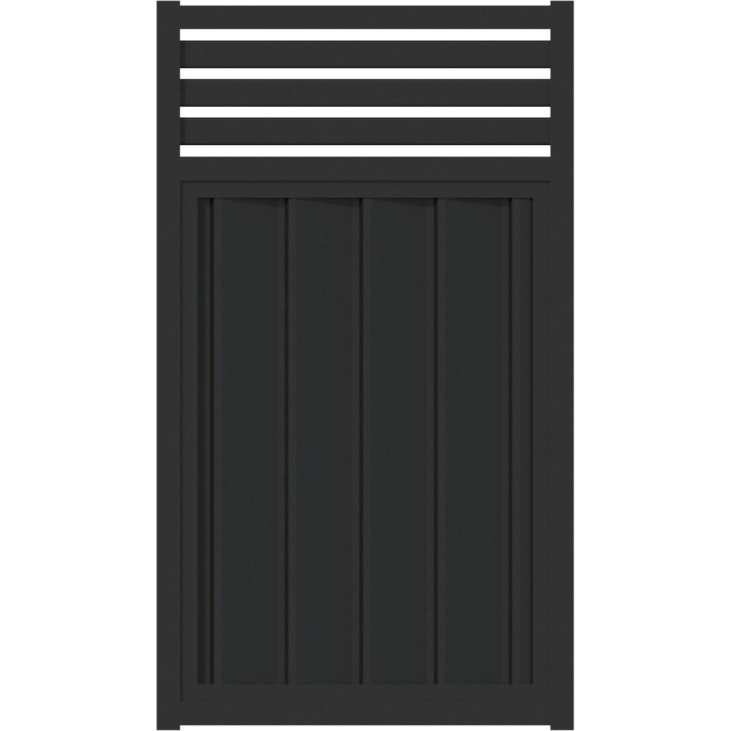 ColourWall Slat-Top Pedestrian Gate H: 1500mm x W: 870mm Thunder