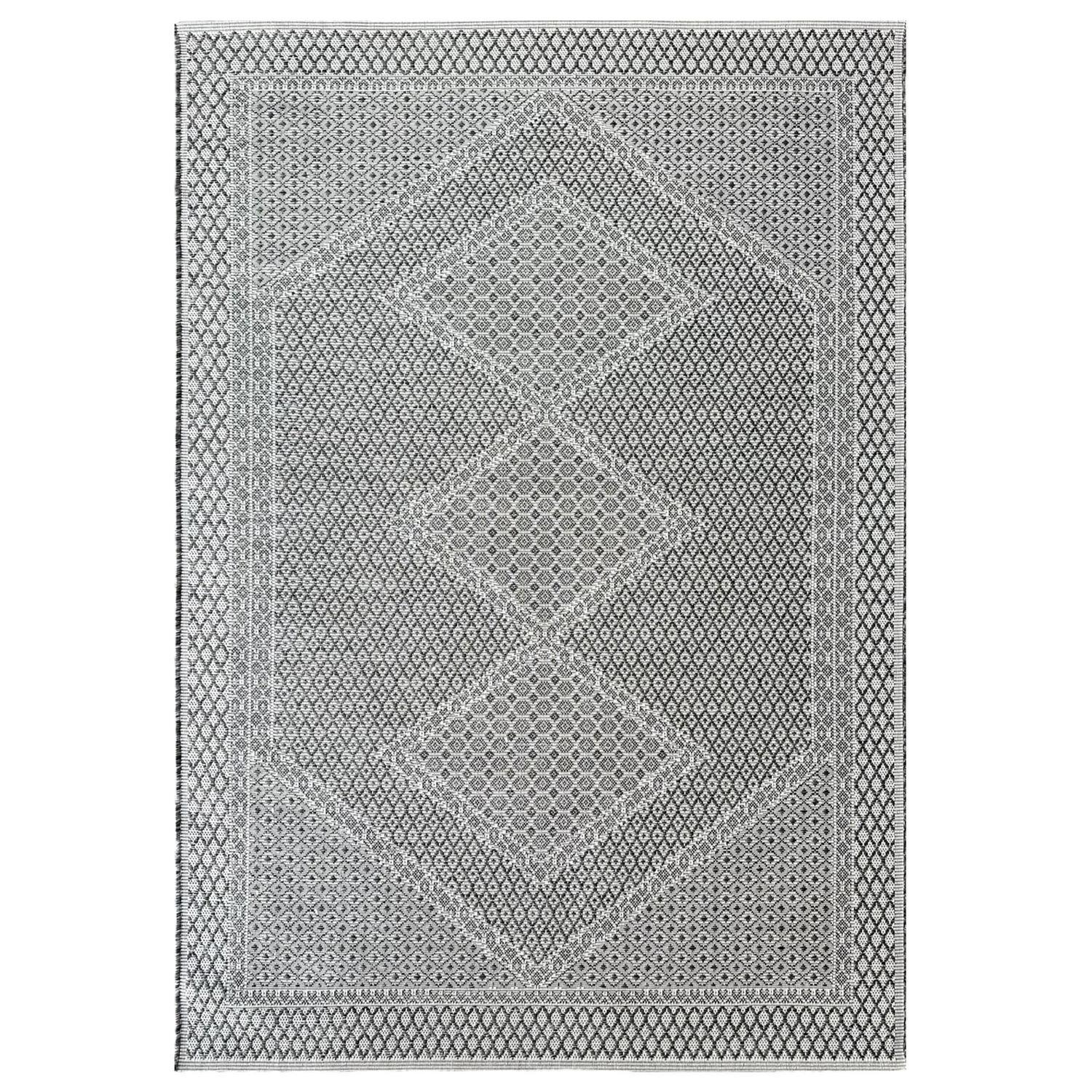 Amalfi Outdoor Rug W: 1200mm, L: 1700mm Agra Grey