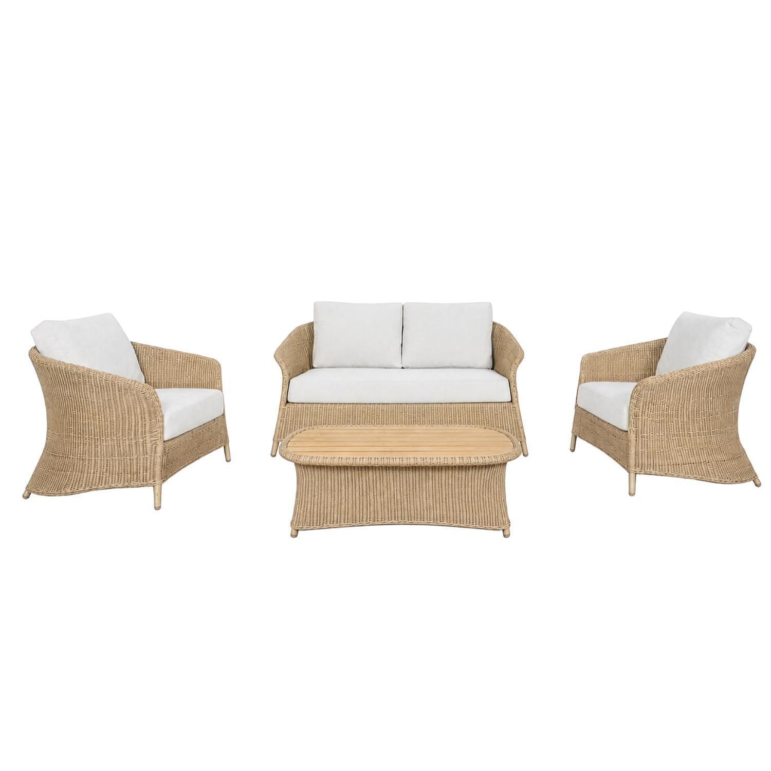 Outdoor Double Lounge Setting 4 Piece