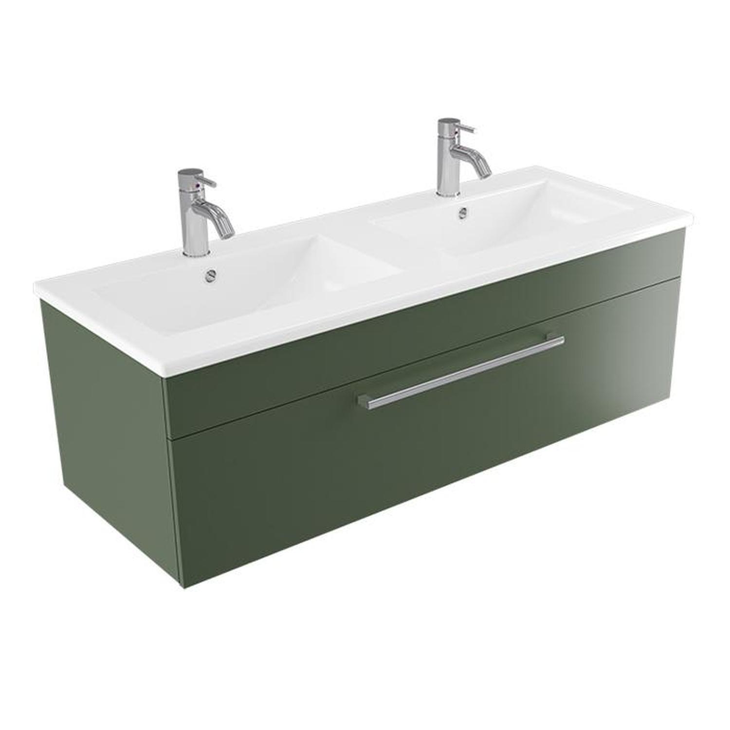 Calais Wall Vanity 1200mm Green