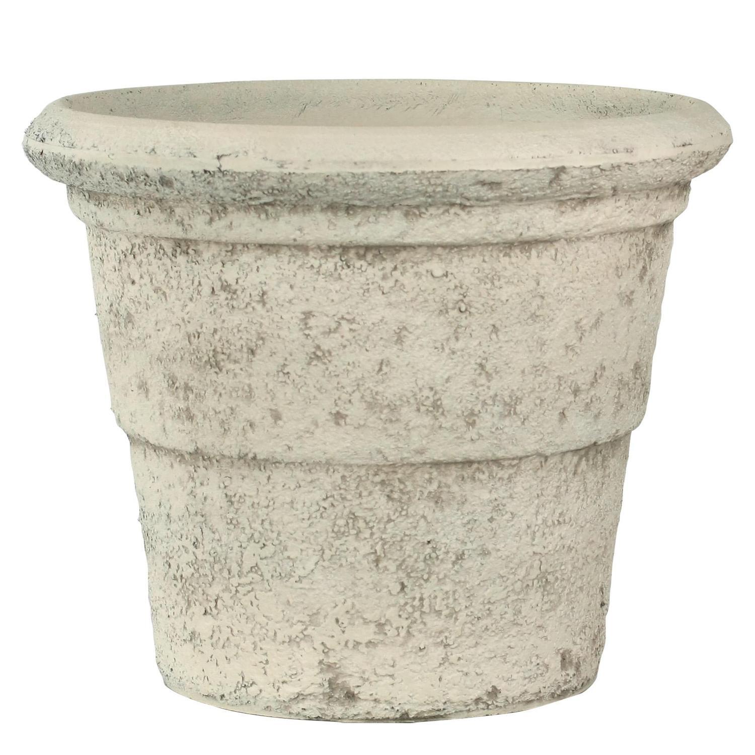 Tall Country Resin Cup Pot S White