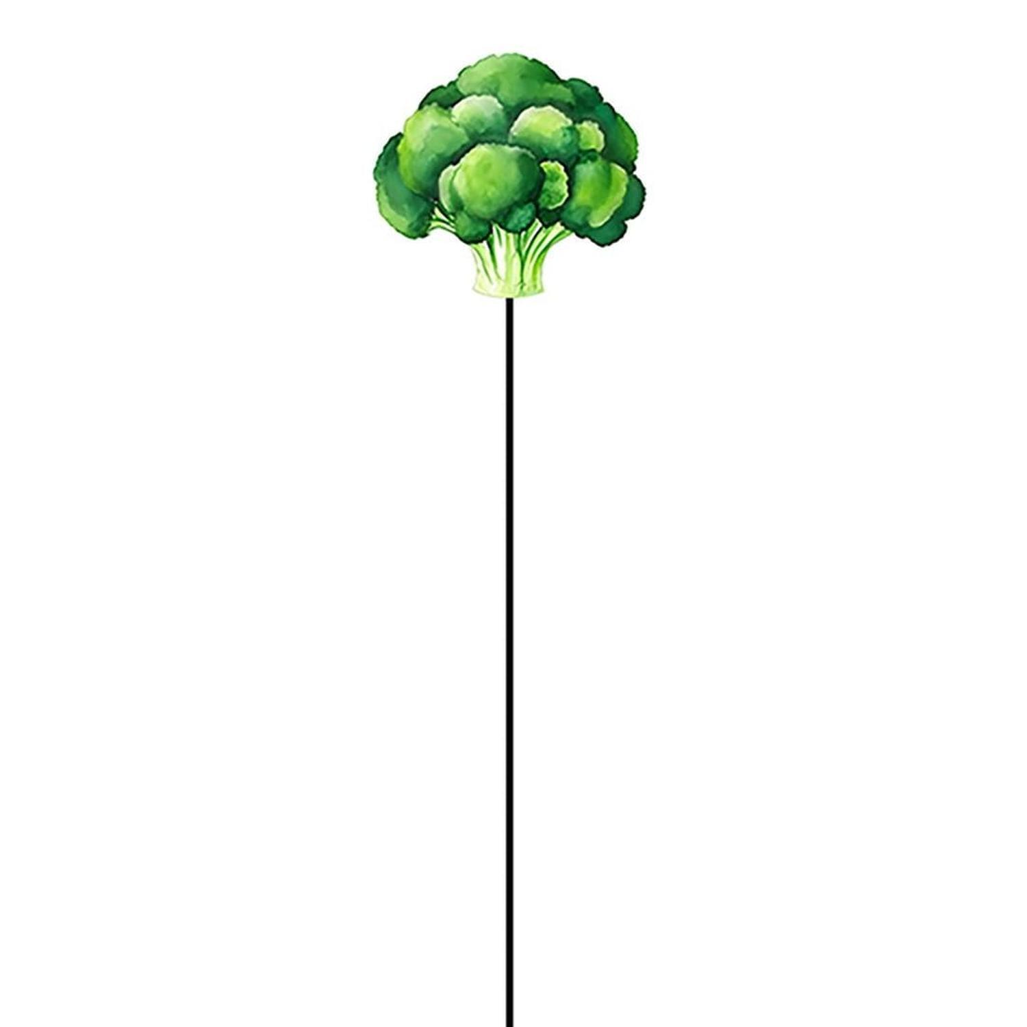 Metal Broccoli Stake 55cm Green