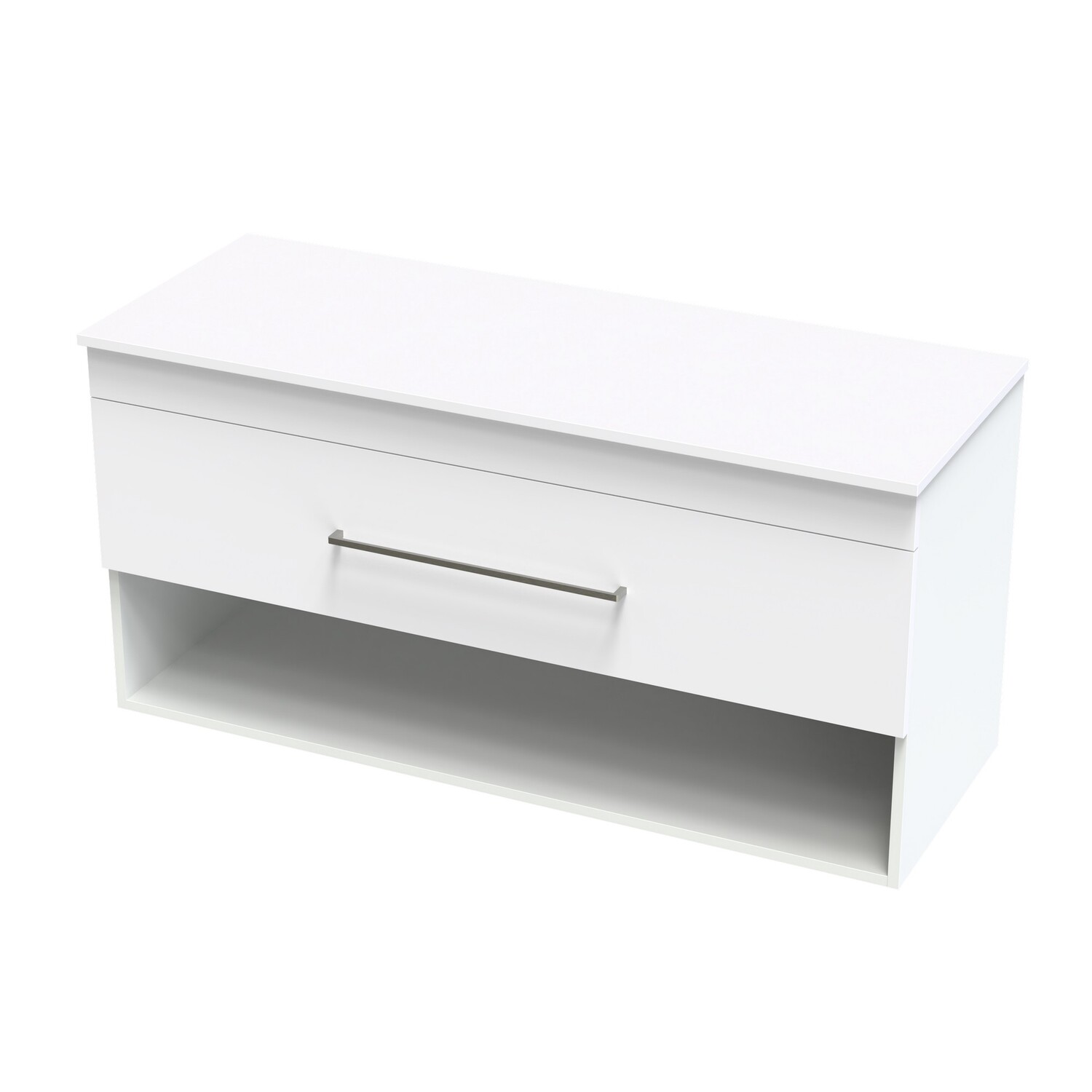 Cashmere Pro Drawer Open Double Bowl Wall Hung Vanity