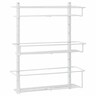Adjustable Spice Rack Three Tier White