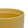 Indoor Adelle Pot and Saucer 15cm Mustard