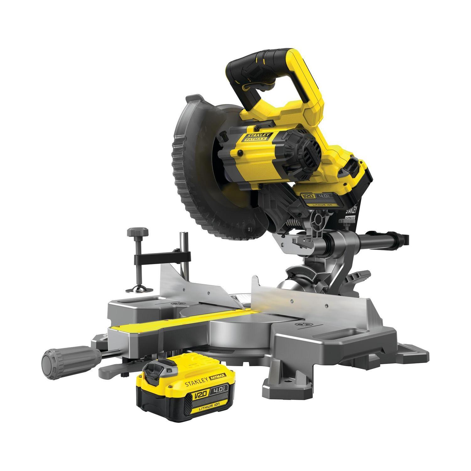 18V Cordless 190mm Mitre Saw Kit with 2 x 4.0Ah Batteries
