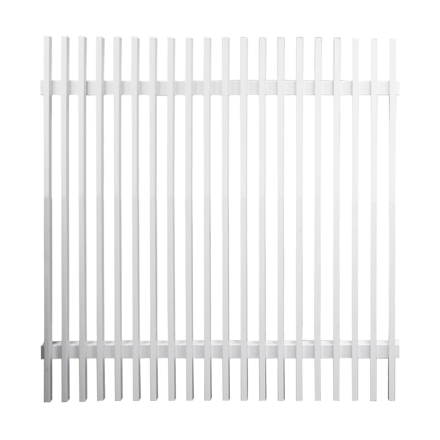 Aluminium Batten Fence Panel H:1500mm x W:1500mm x D:65mm White