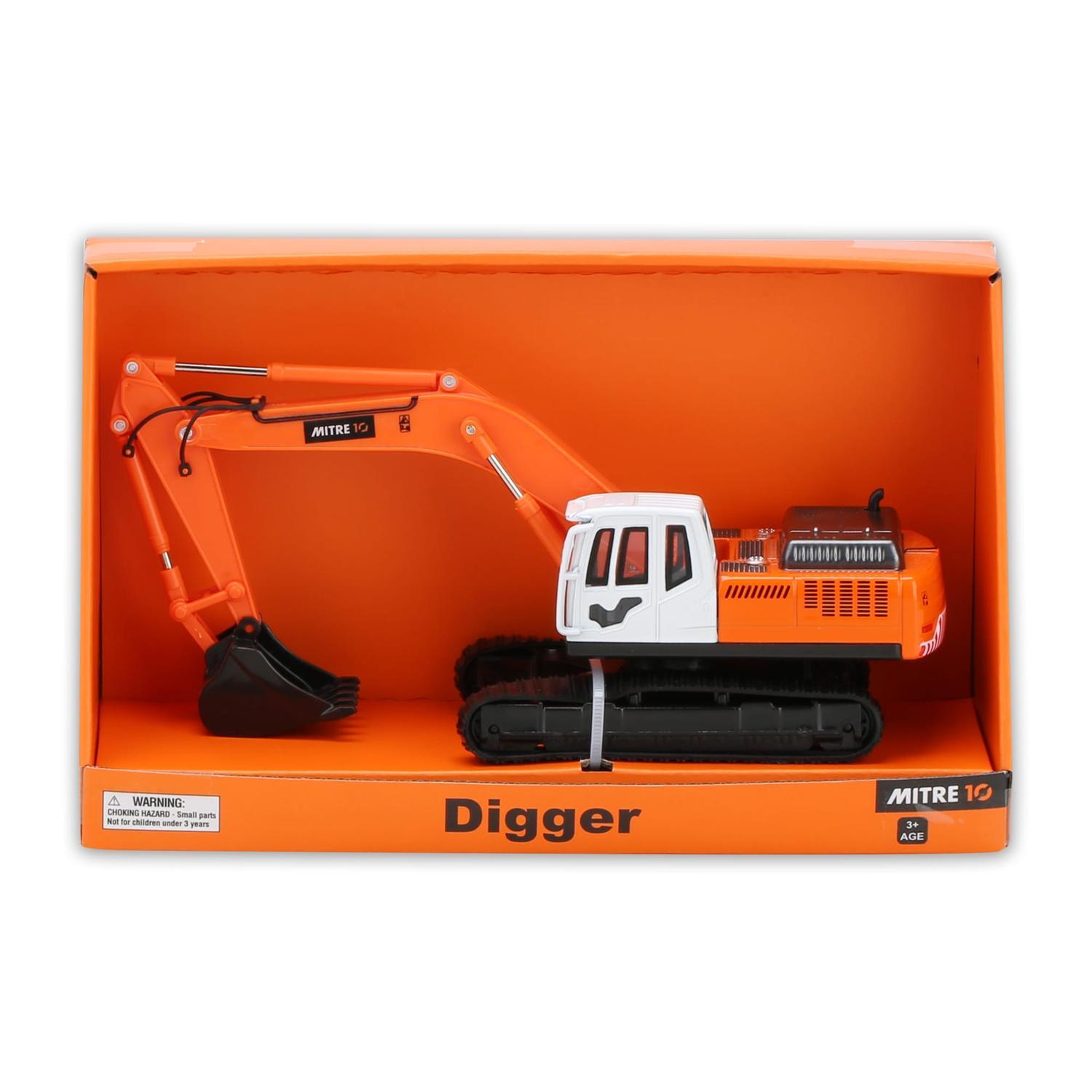 Toy Digger Diecast Mitre 10